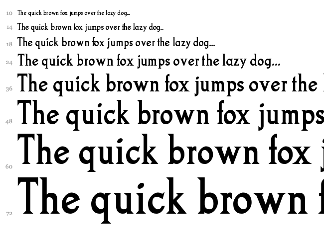 Goodfish font waterfall